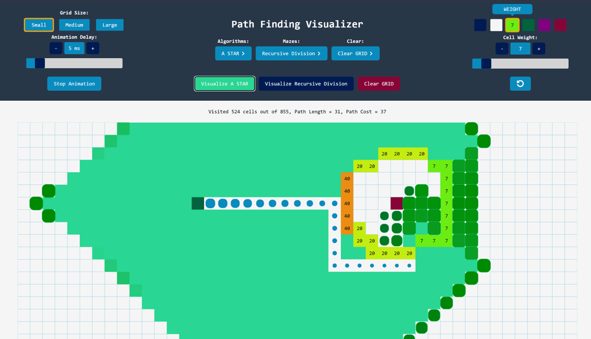 path-finding-visualizer image 2
